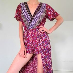 Long flowy boho one piece/dress